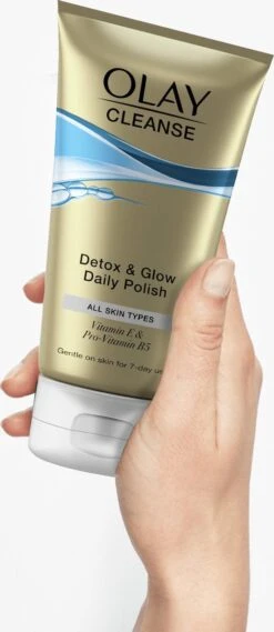 Olay Cleanse Detox & Glow - Dagelijkse Scrub - Met Vitamine E En Provitamine B5 - Mild Voor De Huid - Voor Dagelijks Gebruik - 150ml -Verzorgingsproducten 521x1200 10