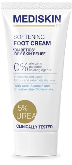 Mediskin Softening Foot Cream - Voetencreme - Voor (Extreem) Droge Voeten - Vermindert Huidirritaties/Roodheid/Jeuk - Rijk Aan Ureum -Verzorgingsproducten 526x1200