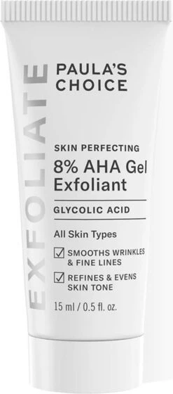 Paula's Choice SKIN PERFECTING 8% AHA Gel Exfoliant - Met Glycolzuur - Alle Huidtypen - Mini 15 Ml