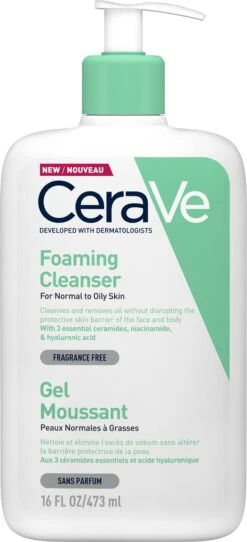 CeraVe - Foaming Cleanser - Reinigingsgel - Normale Tot Vette Huid - 473 Ml