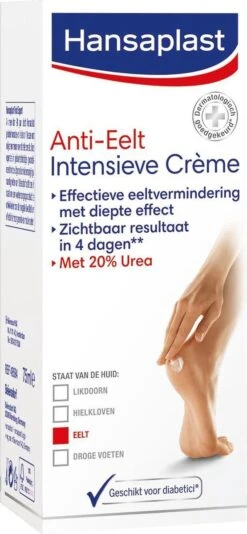 Hansaplast Anti-Eelt Intensieve Crème - Voetcrème - 75 Ml -Verzorgingsproducten 555x1200