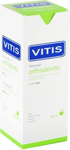 Vitis Orthodontic Mondspoelmiddel - 500 Ml - Mondwater -Verzorgingsproducten 562x1200