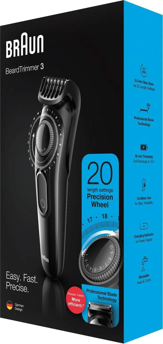 Braun BT3222 - Baardtrimmer En Haartrimmer – Zwart 11 Braun BT3222 - Baardtrimmer En Haartrimmer – Zwart - Afbeelding 9