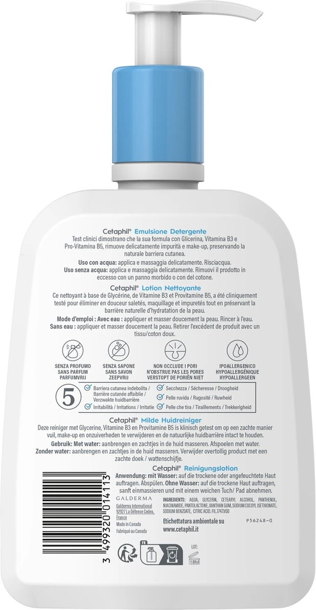 Cetaphil Milde Huidreiniger - 460 Ml 19 Cetaphil Milde Huidreiniger - 460 Ml - Afbeelding 17