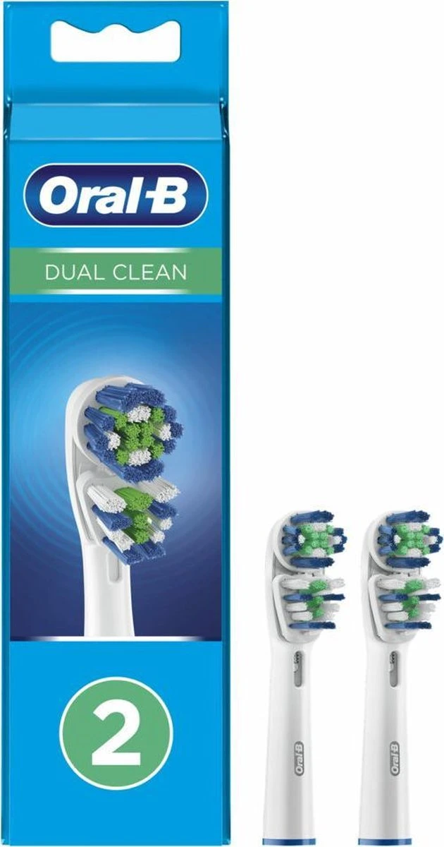 Oral B Oral-B Dual Clean - Opzetborstels - 2 Stuks 3 Oral B Oral-B Dual Clean - Opzetborstels - 2 Stuks