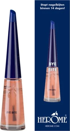 Herome Bye Bite - Anti-Nagelbijt Nagelbijt Nagellak - Stop Duimzuigen En Nagelbijten Nagelriembijten - Voor Volwassenen (Unisex) En Kinderen. - 10ml.