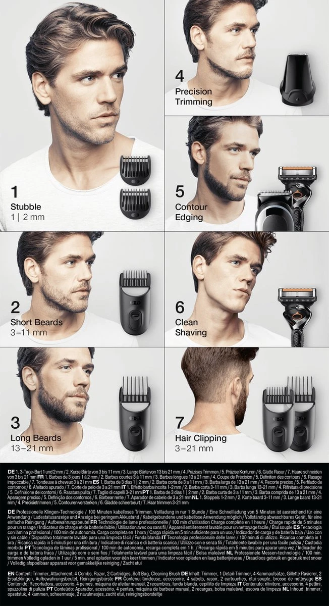 Braun Multigroomer 5 MGK5355 - 7in1 Trimmer Voor Mannen - 5 Opzetstukken 12 Braun Multigroomer 5 MGK5355 - 7in1 Trimmer Voor Mannen - 5 Opzetstukken - Afbeelding 10