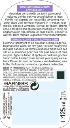 Garnier SkinActive 2in1 Oogmakeupreiniging - 6 X 125 Ml - Voordeelverpakking -Verzorgingsproducten 658x1200 3
