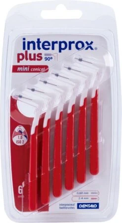 3x Interprox Plus Mini Conical 2-4 Mm Rood Blister à 6 Ragers 14 3x Interprox Plus Mini Conical 2-4 Mm Rood Blister à 6 Ragers -Verzorgingsproducten 662x1200