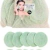 Merkloos LifeProducts4You Herbruikbare Wattenschijfjes - Zoogcompressen - Gezichtsreiniger - Make Up Remover - Wasbare Wattenschijfjes - Zero Waste - 3 Laags - Duurzame & Biologische - Gratis Waszakje - 10 Stuks -Verzorgingsproducten 690x1200 1