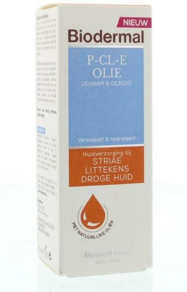 Biodermal P-CL-E Olie - Huidolie - Huidverzorging Voor Striae, Littekens En Droge Huid - Huidolie 75 Ml 4 Biodermal P-CL-E Olie - Huidolie - Huidverzorging Voor Striae, Littekens En Droge Huid - Huidolie 75 Ml - Afbeelding 2