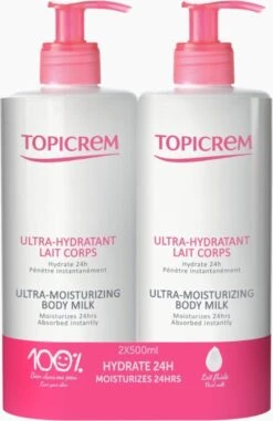 Topicrem Ultra-Moisturizing Body Milk 2x500ml -Verzorgingsproducten 777x1200
