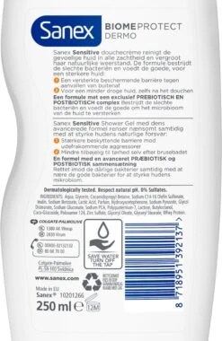 Sanex BiomeProtect Dermo Sensitive Douchegel - 6 X 250ml - Voordeelverpakking -Verzorgingsproducten 781x1200 2