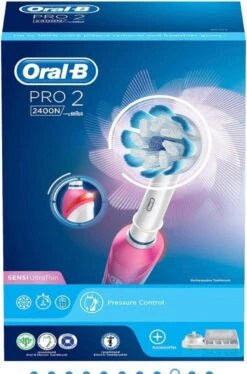Oral B PRO 2 2400 N -sensi Ultra Thin - Electrische Tandenborstel- Pink -Verzorgingsproducten 792x1200 7