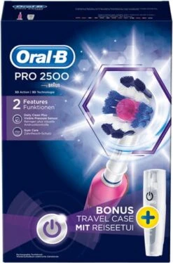 Oral B Oral-B PRO 2500 3D - Elektrische Tandenborstel - Roze 41 Oral B Oral-B PRO 2500 3D - Elektrische Tandenborstel - Roze -Verzorgingsproducten 792x1200 8