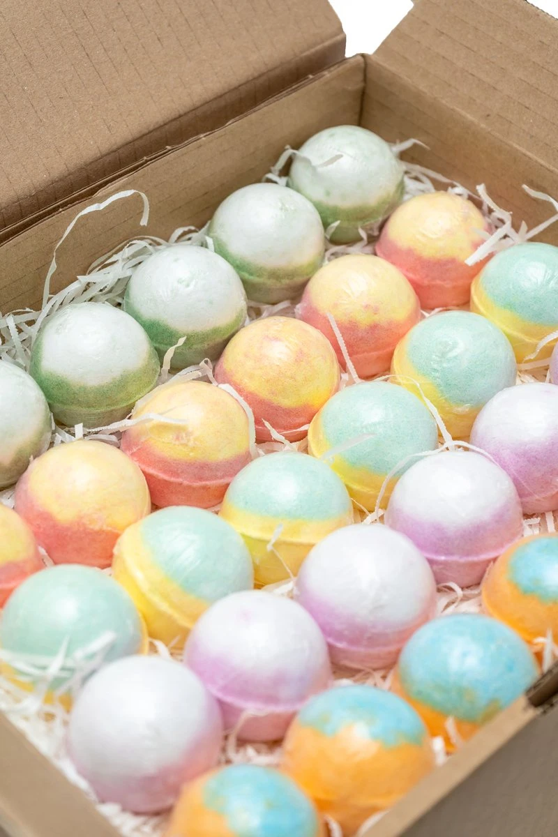 Bruisballen - 30 Stuks - 5 Verschillende Geuren - Voor In Bad - Etherische Oliën - Aromatherapie - Badballen - Badparels 4 Bruisballen - 30 Stuks - 5 Verschillende Geuren - Voor In Bad - Etherische Oliën - Aromatherapie - Badballen - Badparels - Afbeelding 2