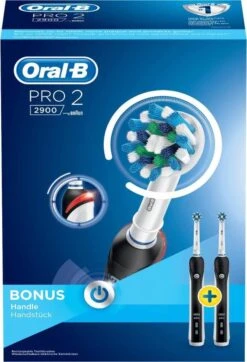 Oral B Oral_B Pro 2 - 2900 - Duoverpakking Elektrische Tandenborstel - Zwart 23 Oral B Oral_B Pro 2 - 2900 - Duoverpakking Elektrische Tandenborstel - Zwart -Verzorgingsproducten 818x1200 3