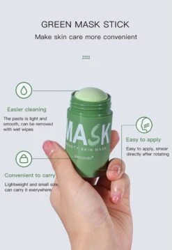 Merkloos Green Mask Stick - Huidverzorging - Gezichtsmasker - Kleimasker - Mee Eters & Acne Verwijderen - Acne Verzorging - Vette Huid - Mee-eter Verwijderaar - Poriën Reiniger -Blackhead - Verzachtend -Verkoelend - Dermatologisch Getest 19 Merkloos Green Mask Stick - Huidverzorging - Gezichtsmasker - Kleimasker - Mee Eters & Acne Verwijderen - Acne Verzorging - Vette Huid - Mee-eter Verwijderaar - Poriën Reiniger -Blackhead - Verzachtend -Verkoelend - Dermatologisch Getest -Verzorgingsproducten 826x1200 5