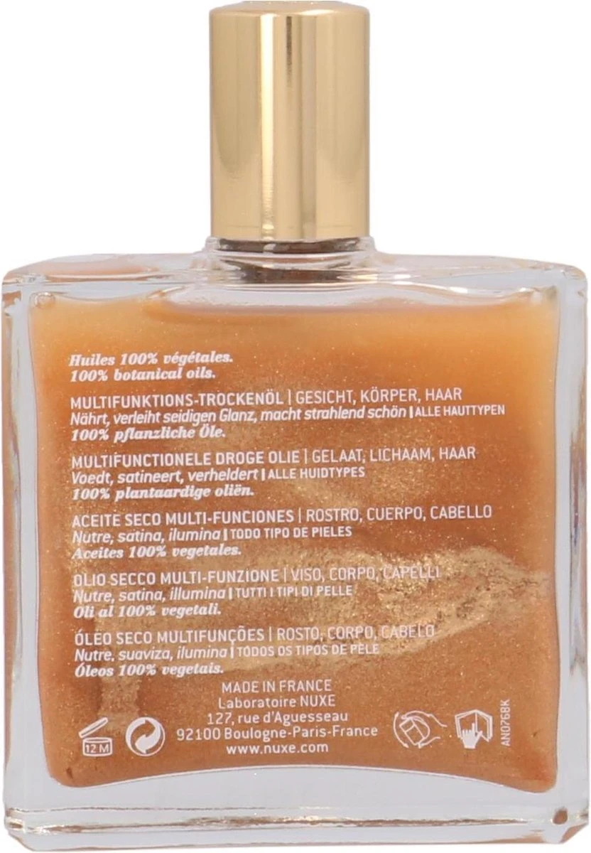 Nuxe Huile Prodigieuse Or Shimmering Dry Oil - Huidolie - 50 Ml 6 Nuxe Huile Prodigieuse Or Shimmering Dry Oil - Huidolie - 50 Ml - Afbeelding 4