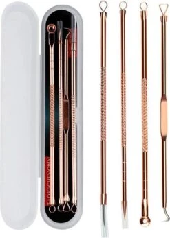 Lashes & Beauty By Patricia Mee-eters Verwijderen - Blackhead Remover - Puistjes - Professionele Kit - 4 Luxe Puisten Lepels - Mee Eter Lepel - Acne Set - Rose -Verzorgingsproducten 853x1200 4