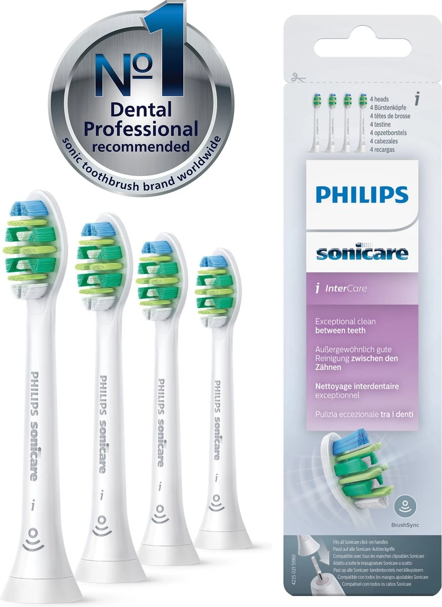 Philips Sonicare InterCare Standaard HX9004/10 - Opzetborstels - 4 Stuks 12 Philips Sonicare InterCare Standaard HX9004/10 - Opzetborstels - 4 Stuks - Afbeelding 10