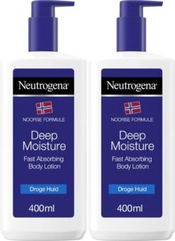 Neutrogena Deep Moisture Snel Absorberende Bodylotion, Noorse Formule, Bodycrème, Droge Huid, 2 X 400 Ml -Verzorgingsproducten 874x1200 2