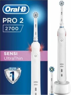 Oral B Oral-B Pro 2 2700 - Sensi Ultra Thin - Elektrische Tandenborstel - Wit