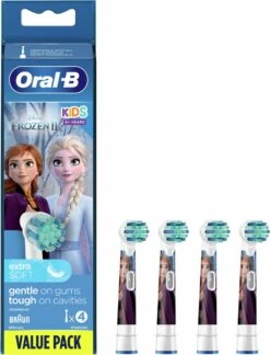 Oral B ORAL-B 80352086 - Disney Frozen 2 Vervangende Opzetborstels - Voor Oral-B Elektrische Tandenborstel Voor Kinderen - Set Van 4 -Verzorgingsproducten 916x1200 1