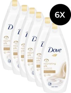 Dove Silk Douchegel - 6 X 500ml - Voordeelverpakking -Verzorgingsproducten 919x1200 1