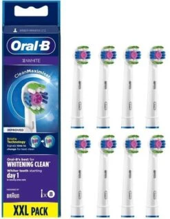 Oral B Oral-B 3D White - Met CleanMaximiser-technologie - Opzetborstels - 8 Stuks 25 Oral B Oral-B 3D White - Met CleanMaximiser-technologie - Opzetborstels - 8 Stuks -Verzorgingsproducten 932x1200 2