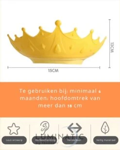 Baby Douchemuts - Baby Douche Kapje - Douchekapje Kind - Baby Douche Hoed - Badmuts Kinderen - Baby Douche Cap - Badmuts Kind - Shower Cap - Douche Muts | Luminatic® | Geel -Verzorgingsproducten 955x1200 1