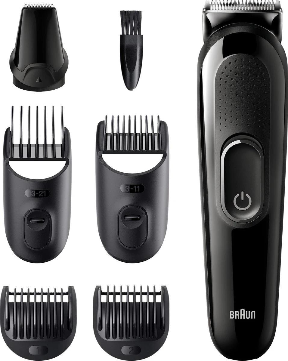 Braun Multigroomer 3 MGK3325 - 6-in-1 Trimmer Voor Mannen - Baard + Haar 7 Braun Multigroomer 3 MGK3325 - 6-in-1 Trimmer Voor Mannen - Baard + Haar - Afbeelding 5