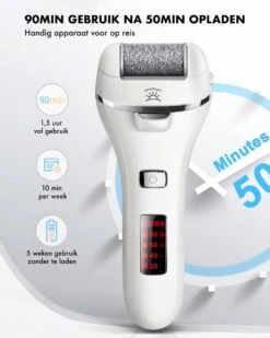 DynaBright Elektrische Eelt Verwijderaar - LED Verlichting - Voetvijl - Inclusief 3 Rollers - Oplaadbaar -Verzorgingsproducten 960x1200