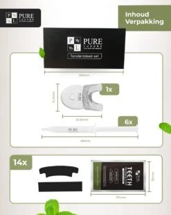 Tandenbleekset INCL. 14 Whitening Strips En 6 Gelpennen - ZONDER PEROXIDE - Teeth Whitening Kit - Tandenbleekset Met Ebook En Nederlandse Handleiding - Tandenblekers - Valentijnsdag Cadeau -Verzorgingsproducten 960x1200 35