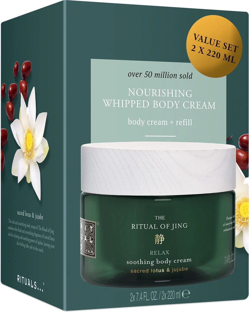 RITUALS The Ritual Of Jing Body Cream & Refill Duo - 440 Ml 4 RITUALS The Ritual Of Jing Body Cream & Refill Duo - 440 Ml - Afbeelding 2