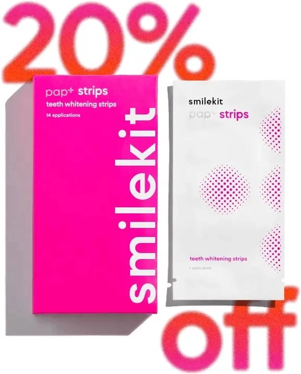 Teeth Whitening Strips - PAP+ - Professionele Tandenbleek Strips - Tanden Bleken - Wittere Tanden - Tand & Tandvlees Vriendelijk - Zonder Peroxide - Gemakkelijk & Overal Te Gebruiken - Pap Tanden Whitening Strips 3 Teeth Whitening Strips - PAP+ - Professionele Tandenbleek Strips - Tanden Bleken - Wittere Tanden - Tand & Tandvlees Vriendelijk - Zonder Peroxide - Gemakkelijk & Overal Te Gebruiken - Pap Tanden Whitening Strips