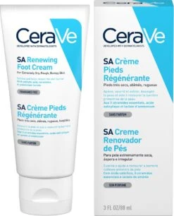 CeraVe - SA Renewing Foot Cream - Voetcrème - Droge En Ruwe Voeten - 88 Ml