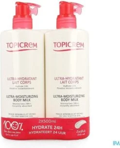 Topicrem Ultra-Moisturizing Body Milk 2x500ml -Verzorgingsproducten 972x1200