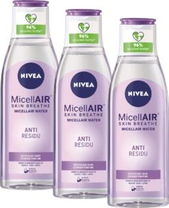 NIVEA Essentials Sensitive & Verzorgend Micellair Water - Gezichtsreiniger - 3 X 200 Ml - Voordeelverpakking