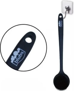 Blubs® – Badborstel – Dry Brush – Rug Scrubber – Lichaamsborstel – Rugborstel Douche Met Steel – Huidborstel – Doucheborstel – Bad- & Doucheaccessoires – Badborstel Met Steel – Doucheborstel Rugborstel – Siliconen Borstel – Massage – Zwart -Verzorgingsproducten 983x1200 2