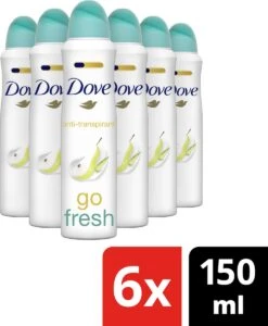 Dove Go Fresh Pear & Aloë Vera Anti-transpirant Deodorant - 6 X 150 Ml - Voordeelverpakking -Verzorgingsproducten 988x1200 4